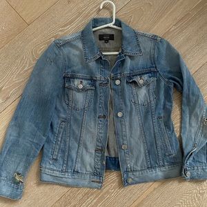JCREW Distressed denim jacket size M